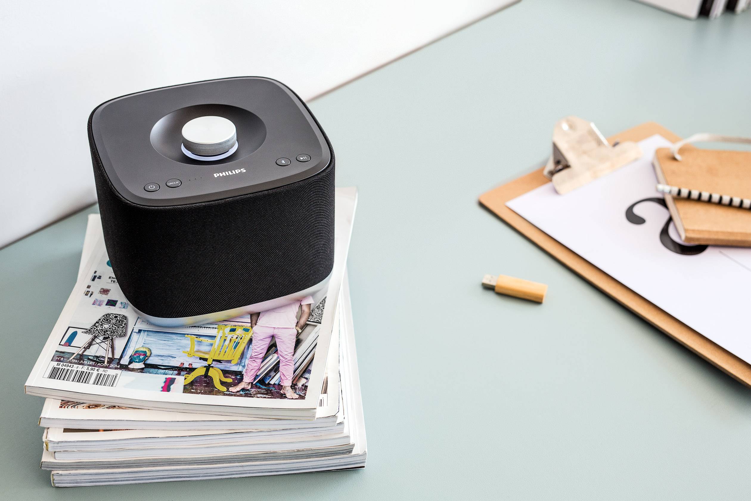 Philips izzy BM5 Multiroom Lautsprecher  Bluetooth®, WLAN  Schwarz