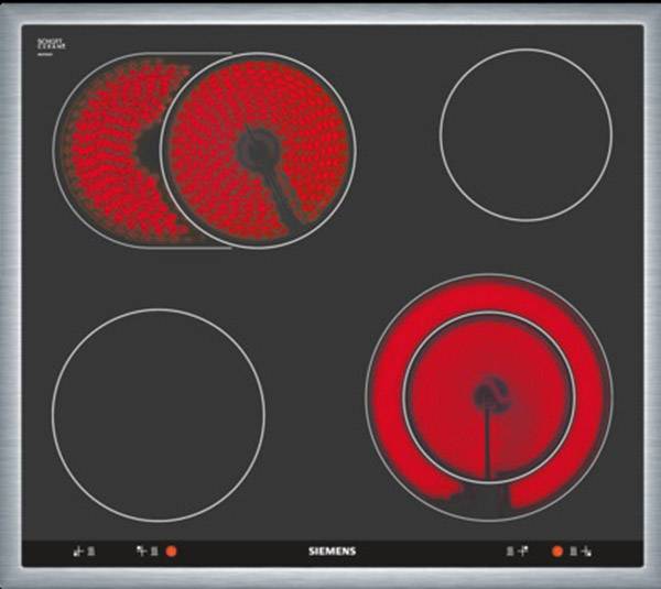 Siemens EA645GN17 Glaskeramik-Kochfeld 583 mm 7800 W Herdgesteuert
