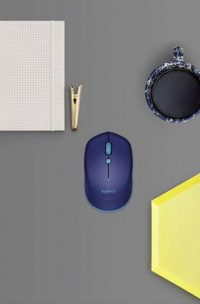 Logitech M535 Maus Bluetooth® Laser Blue 3 Tasten 1000 dpi