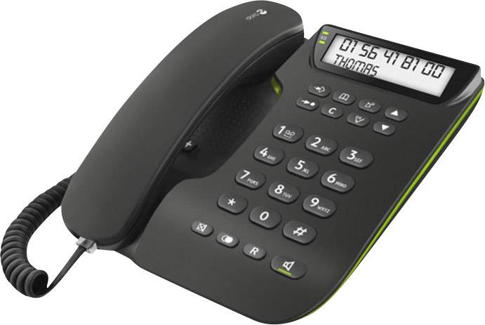 doro Comfort 3000 Schnurgebundenes Seniorentelefon Freisprechen Beleuchtetes Display Schwarz