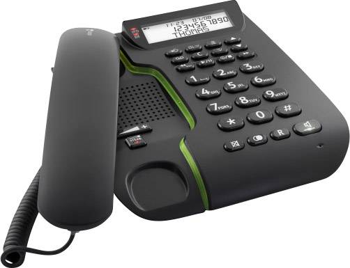 doro Comfort 3005 Schnurgebundenes Seniorentelefon Anrufbeantworter, Freisprechen Beleuchtetes Display Schwarz