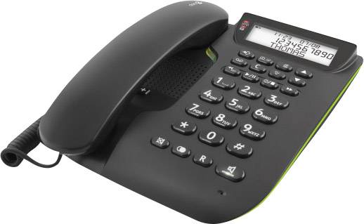 doro Comfort 3005 Schnurgebundenes Seniorentelefon Anrufbeantworter, Freisprechen Beleuchtetes Display Schwarz
