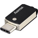 Hama "C-Turn" USB-Zusatzspeicher Smartphone/Tablet Schwarz, Silber 32 GB USB 3.2 Gen 1 (USB 3.0), U