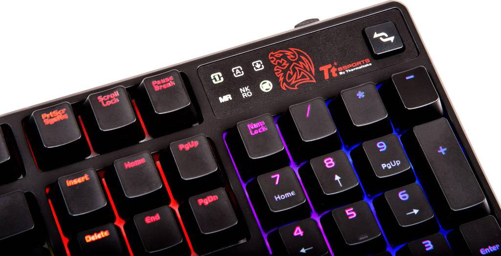 TT eSports Poseidon Z RGB USB Gaming-Tastatur Deutsch, QWERTZ Schwarz Beleuchtet, Integrierter Profilspeicher