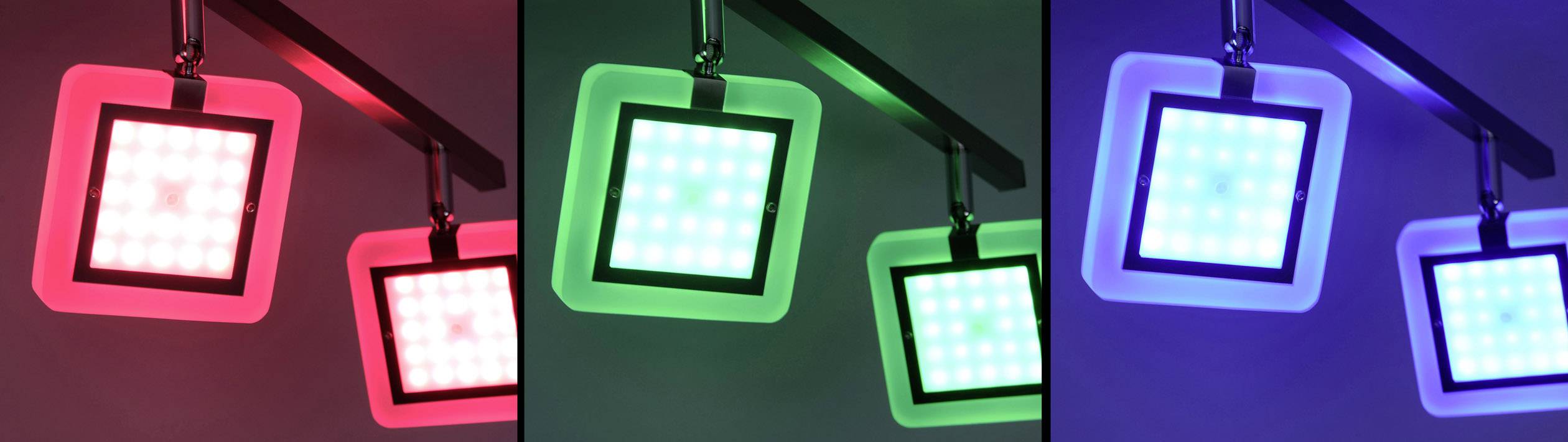 Paul Neuhaus Q® LED-Deckenstrahler Q®-Vidal LED fest eingebaut 28.8W Warm-Weiß, RGB