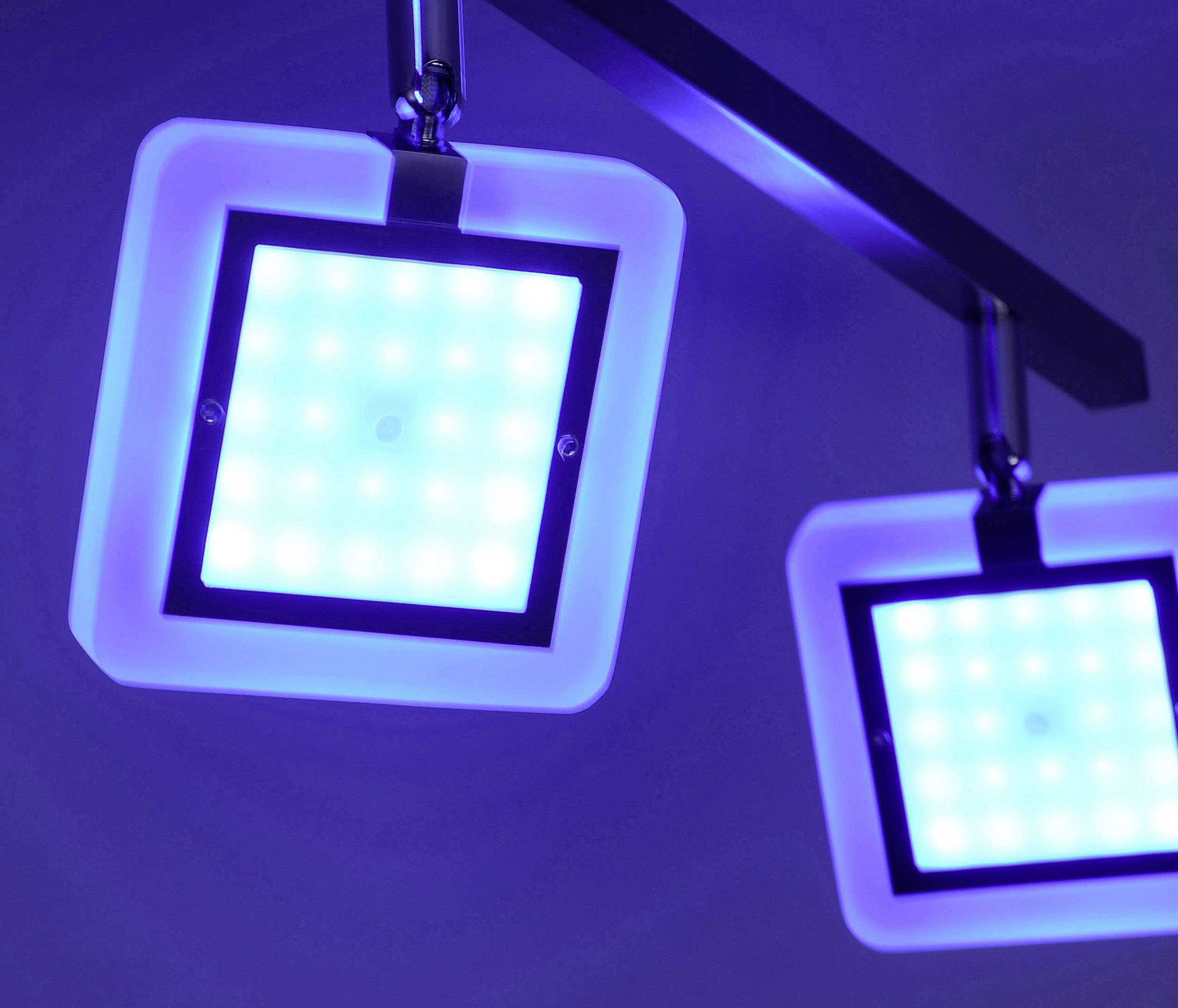 Paul Neuhaus Q® LED-Deckenstrahler Q®-Vidal LED fest eingebaut 28.8W Warm-Weiß, RGB