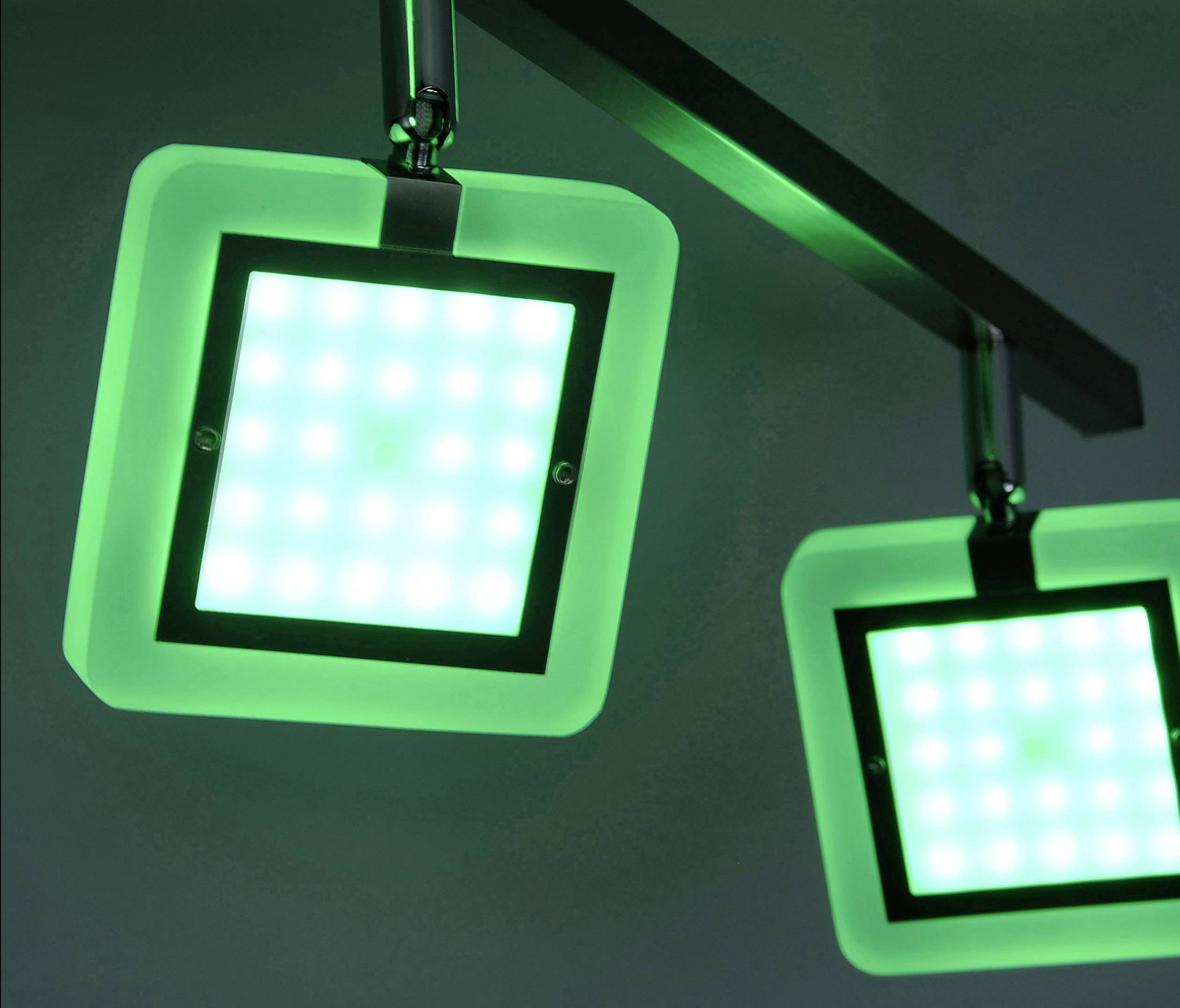 Paul Neuhaus Q® LED-Deckenstrahler Q®-Vidal LED fest eingebaut 28.8W Warm-Weiß, RGB