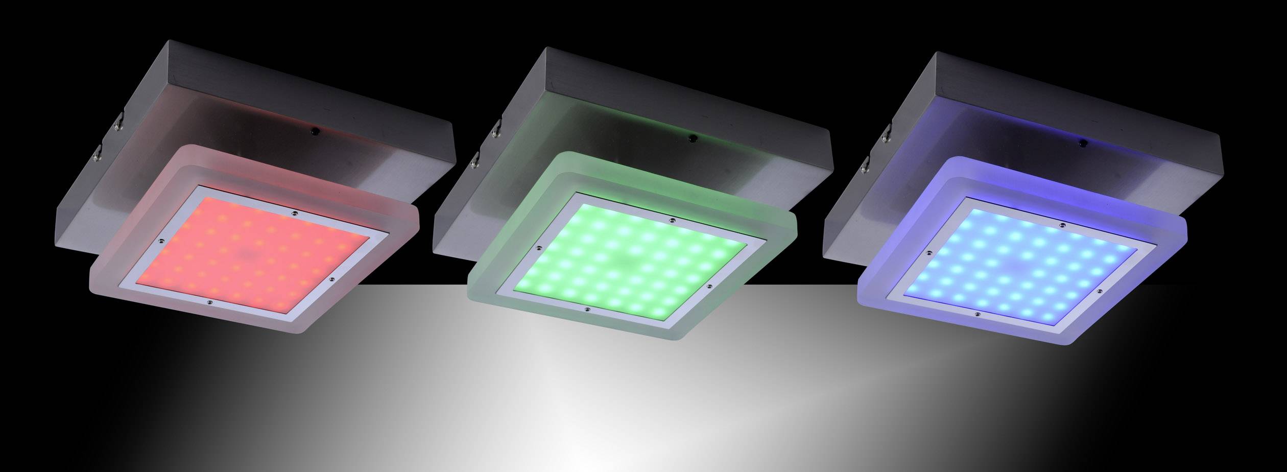 Paul Neuhaus Q® LED Decken- und Wandleuchte Q®-Vidal LED fest eingebaut 9.6W Warmweiß, RGB