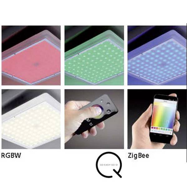 Paul Neuhaus Q® LED Decken- und Wandleuchte Q®-Vidal LED fest eingebaut 9.6W Warmweiß, RGB