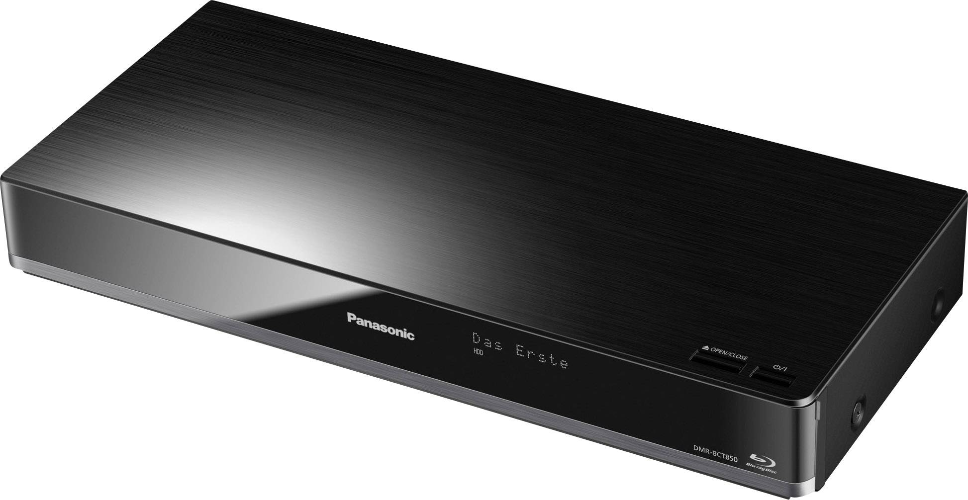Panasonic DMR-BCT850 3D-Blu-ray-Recorder mit Festplattenrecorder 1 TB Twin-HD DVB-C Tuner, WLAN, Ultra HD Upscaling Schwarz