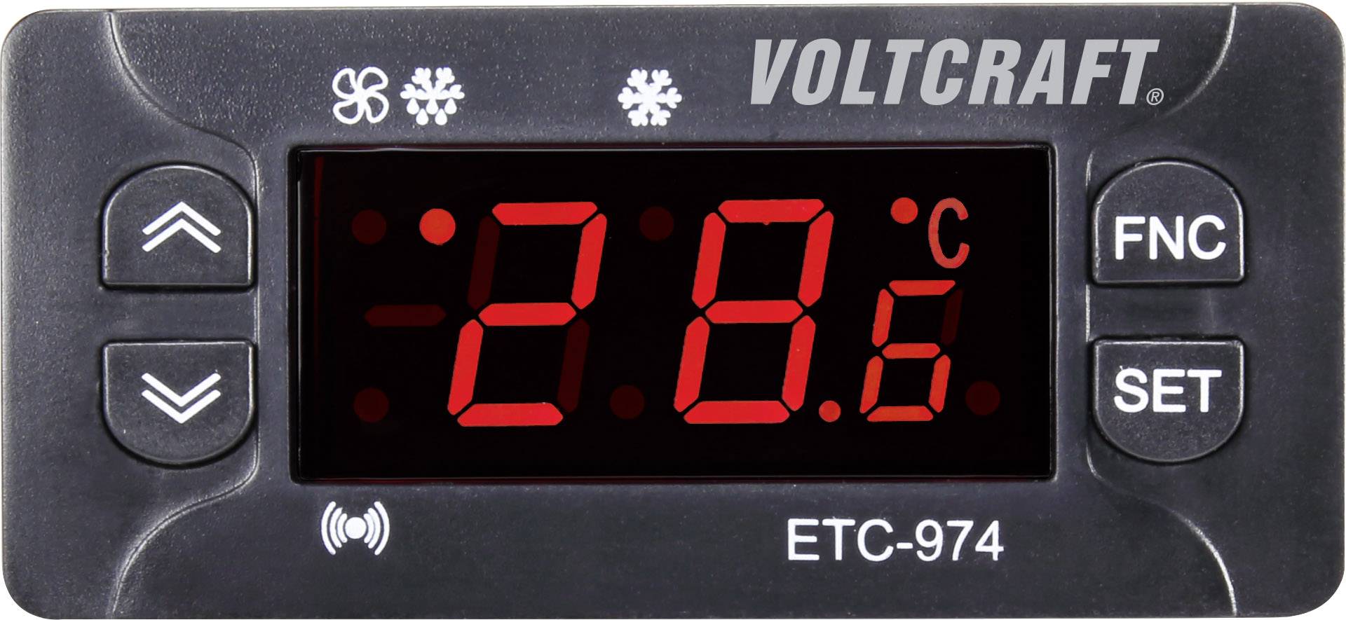 VOLTCRAFT ETC-974 Temperaturregler NTC, PTC -50 bis 140 °C Relais 10 A (L x B x H) 71 x 29 x 34.5 m