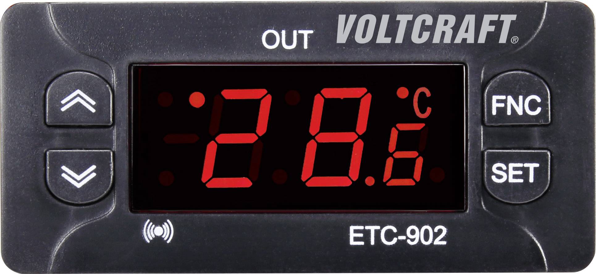 VOLTCRAFT ETC-902 Temperaturregler NTC, PTC -30 bis 99°C Relais 10A (L x B x H) 58 x 77 x 34.5mm