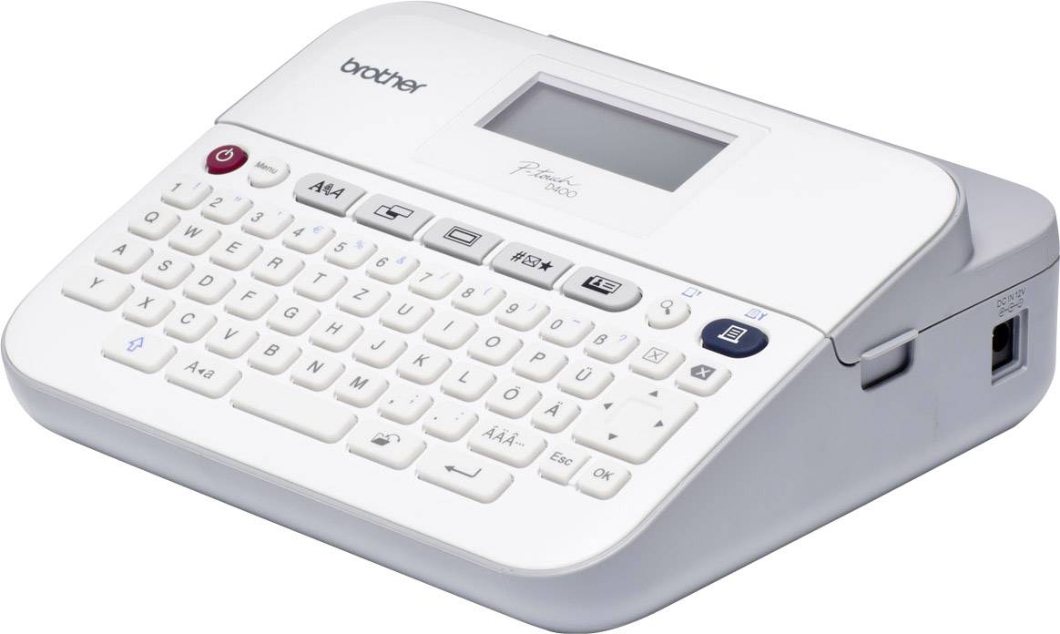 Brother P-touch D400 Beschriftungsgerät Geeignet für Schriftband: TZe 3.5 mm, 6 mm, 9 mm, 12 mm, 18 mm