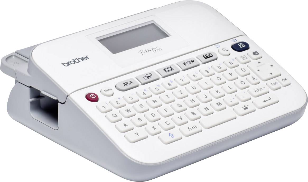 Brother P-touch D400 Beschriftungsgerät Geeignet für Schriftband: TZe 3.5 mm, 6 mm, 9 mm, 12 mm, 18mm