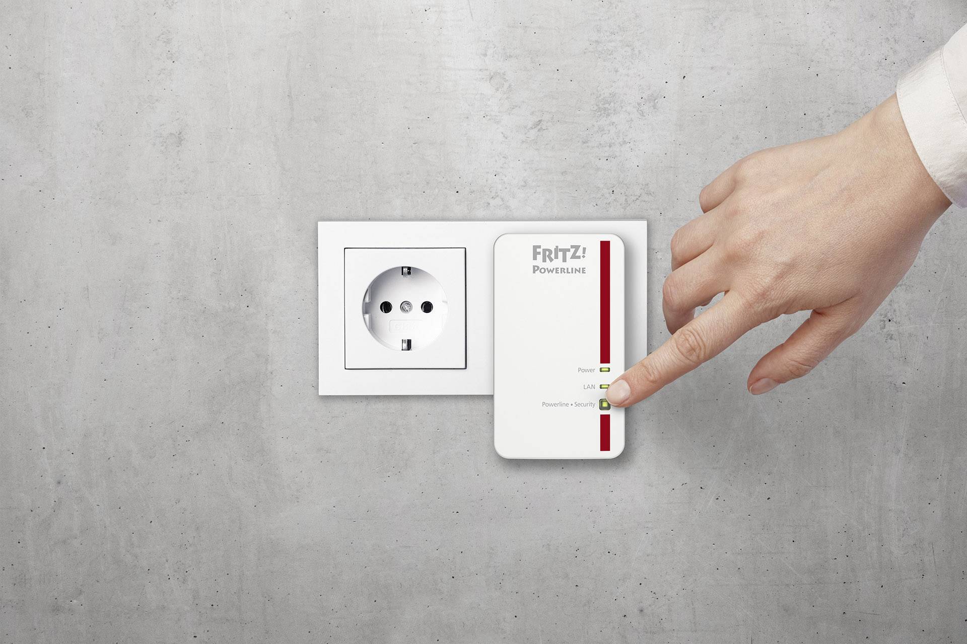 AVM FRITZ!Powerline 1000E Powerline Einzel Adapter 1.2 GBit/s