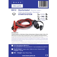 BAAS Startsystem BS12 Starthilfekabel 6mm² Kupfer 1.50m mit Stahlblech-Zangen BAAS Startsystem BS12 Starthilfekabel 6mm² Kupfer 1.50m mit Stahlblech-Zangen