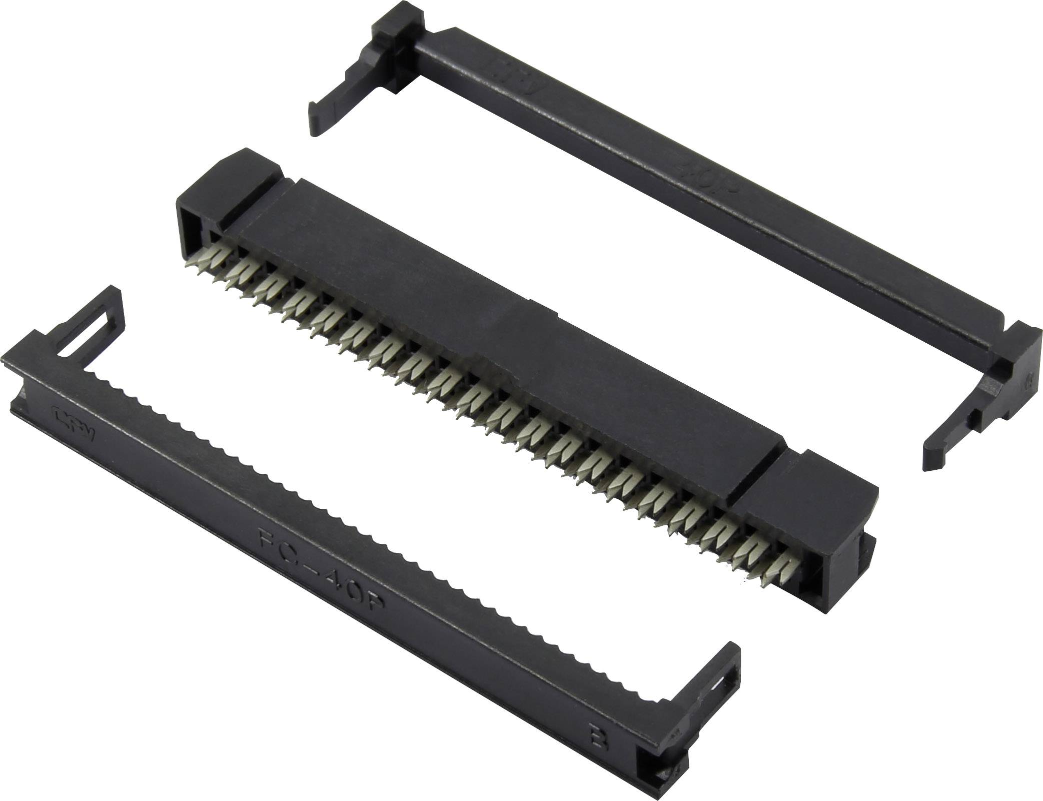 Connfly DS1016-34MA2BB Pfosten-Steckverbinder mit Zugentlastung Rastermaß: 2.54mm Polzahl Gesamt: 34 Anzahl Reihen: 2