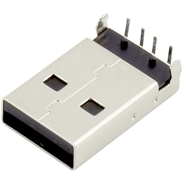 Connfly DS1097-BN0 USB A Stecker Rechtwinkliger Typ Stecker, Einbau horizontal Inhalt