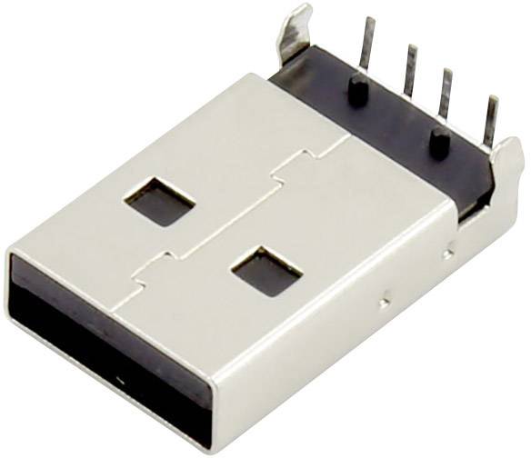 Connfly DS1097-BN0 USB A Stecker Rechtwinkliger Typ Stecker, Einbau horizontal Inhalt