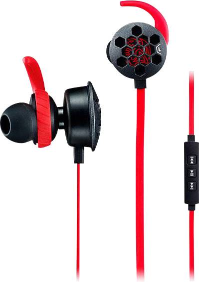 Thermaltake Isurus Pro Gaming Headset 3.5 mm Klinke schnurgebunden, Stereo In Ear Rot/Schwarz
