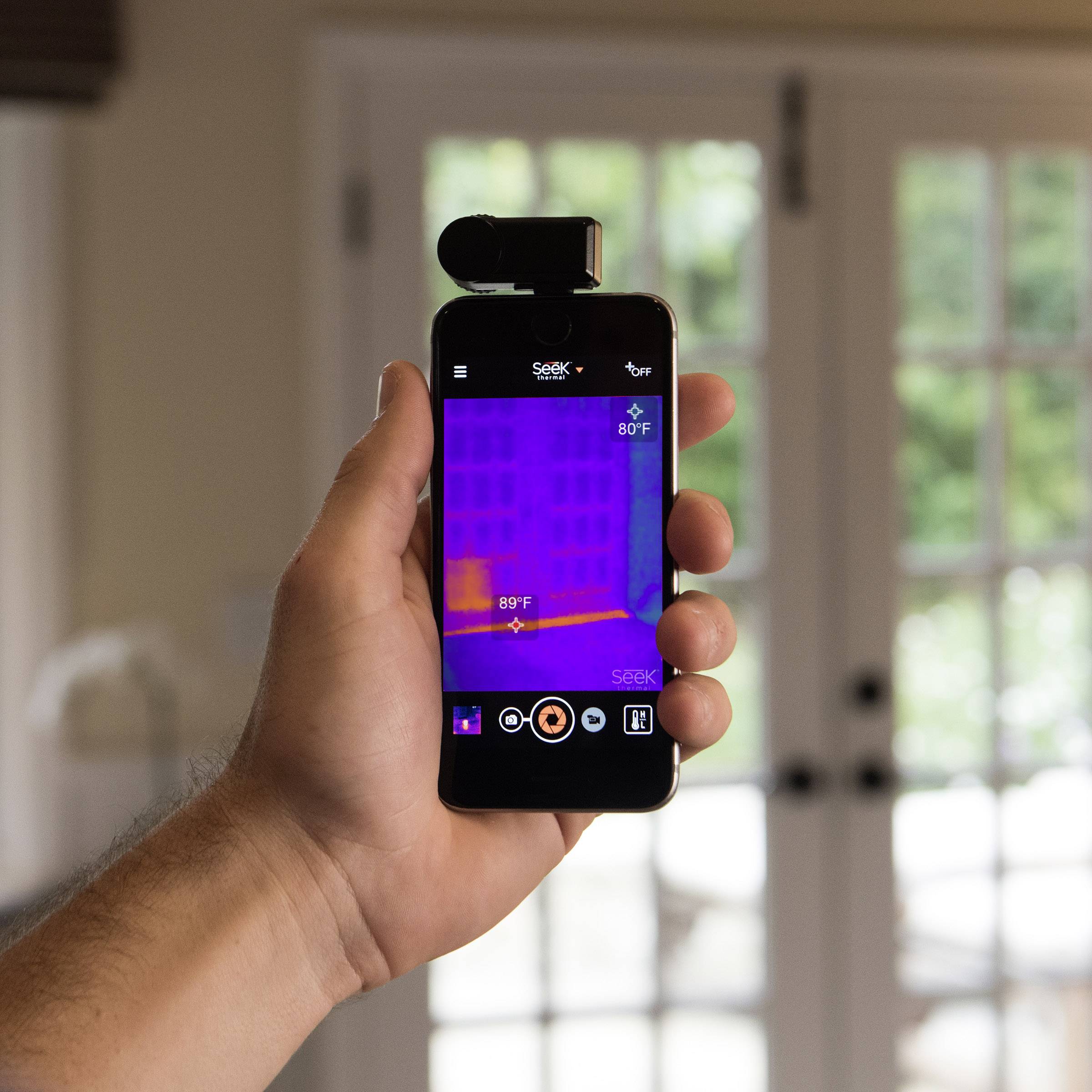 Seek Thermal Compact iOS Handy Wärmebildkamera -40 bis +330 °C 206 x 156 Pixel 9 Hz Lightning-Anschluss für iOS-Geräte