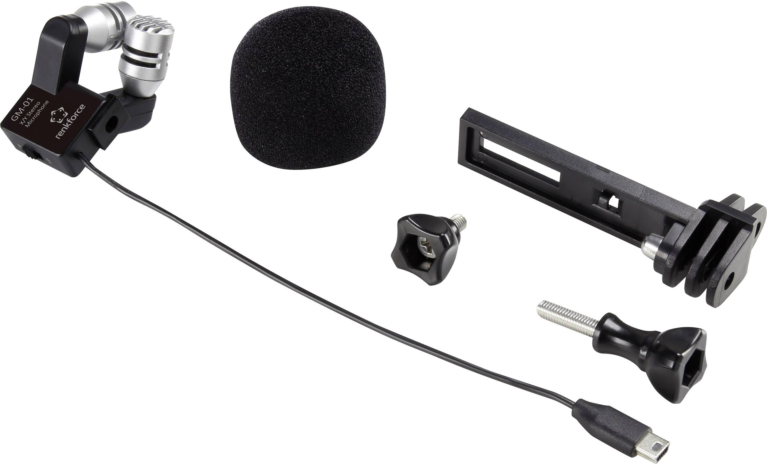 Renkforce GM-01  Kamera-Mikrofon Übertragungsart (Details):Kabelgebunden inkl. Klammer, inkl. Windschutz