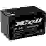 XCell XP1212 XCEXP1212 Bleiakku 12V 12Ah Blei-Vlies (AGM) (B x H x T) 151 x 101 x 98mm Flachstecker 6.35mm Wartungsfrei