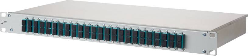 LWL-Patchpanel 24 Port Metz Connect 150255BA24-E 1 HE
