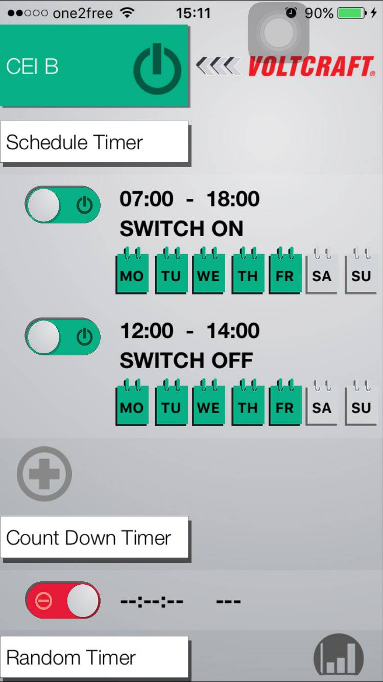 VOLTCRAFT PLC3000 DE Energiekosten-Messgerät Powerline, mit App-Steuerung, Alarmfunktion, Datenexport, grafische Darstellung, Kostenprognose, Stromta