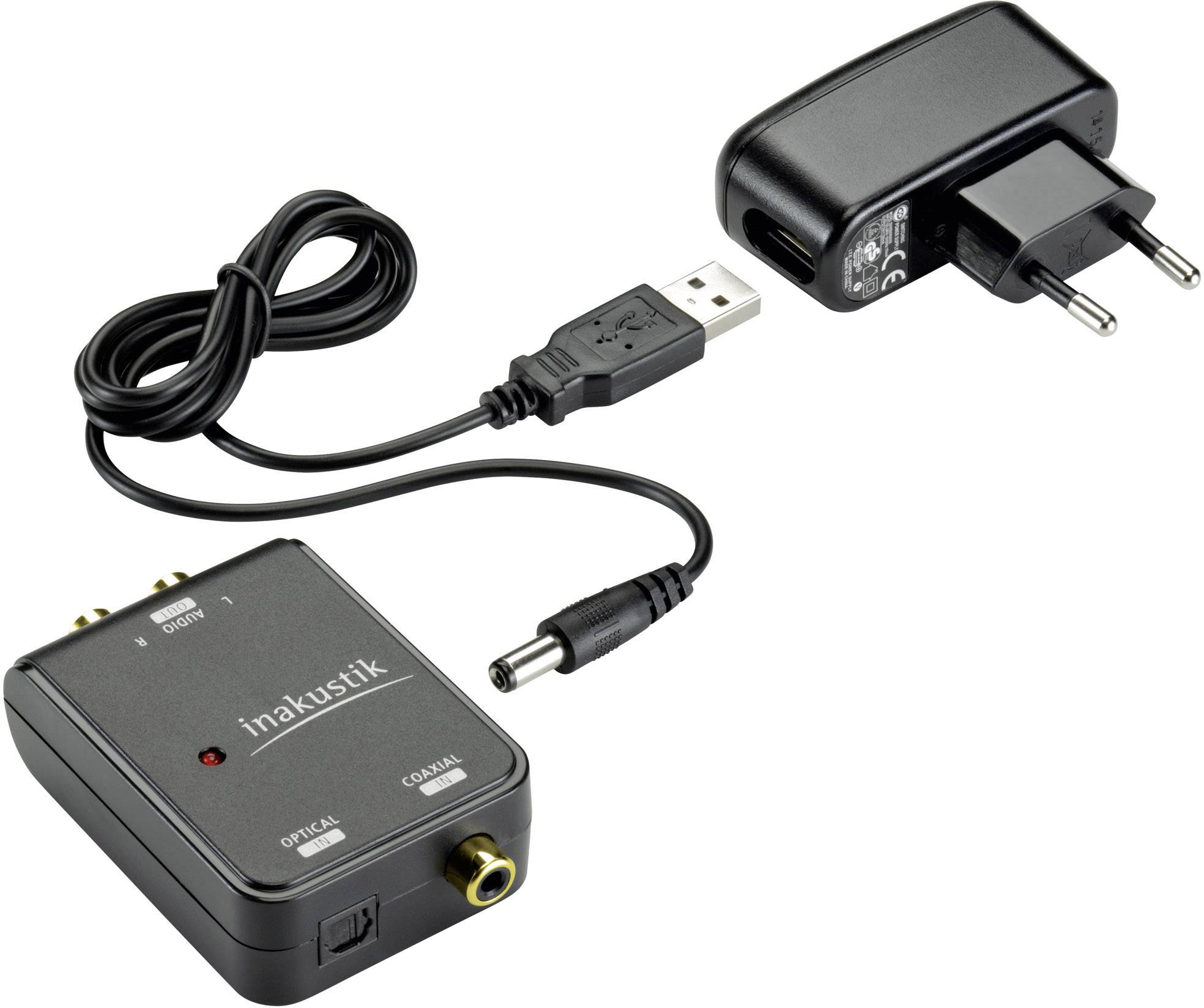 Inakustik Audio Konverter [Toslink - Cinch-Digital]