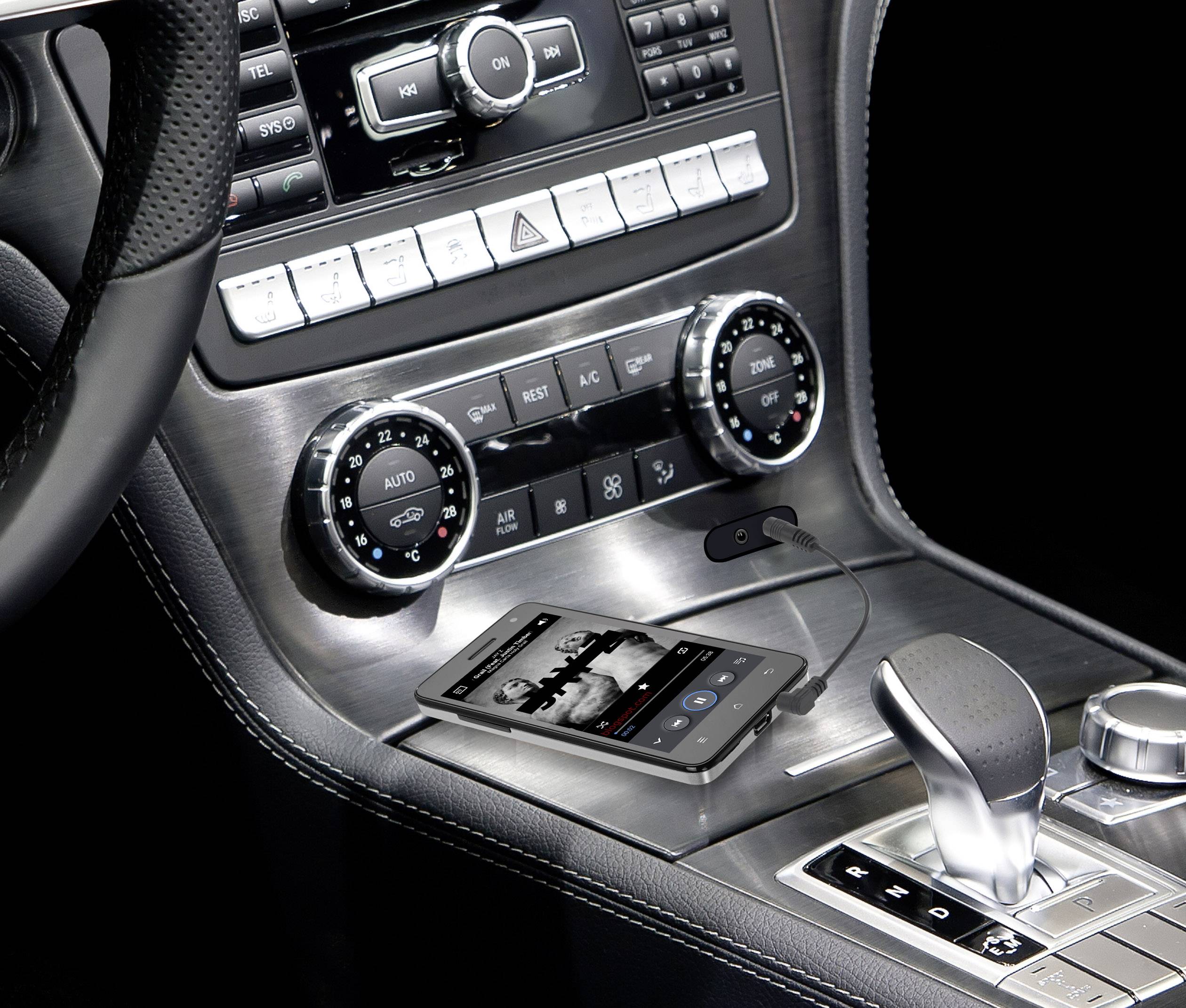 SpeaKa Professional SP-5564208 Klinke Audio Anschlusskabel [1x Klinkenstecker 3.5 mm - 1x Klinkenstecker 3.5 mm] 0.09 m Schwarz vergoldete