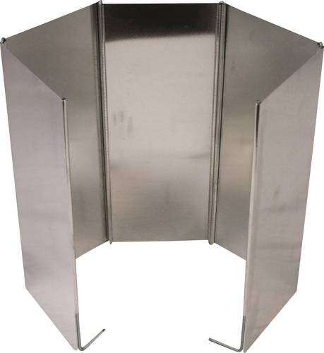 Highlander Windschutz Aluminium GAS003 Windschutz für Gaslaternen und Kocher - Image 1