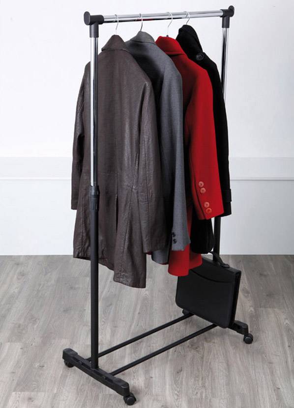 9422295 Reihengarderobe Jack (L x B x H) 88 x 42 x 180 cm Silber, Schwarz 1 St.