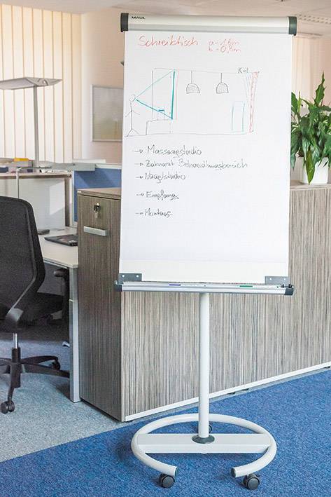 Flipchart Maulsolid flip2use Rundfuß 66x97cm