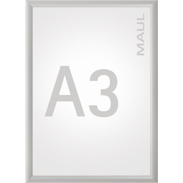 Maul Klapprahmen MAULstandard Verwendung für Papierformat: 1 x DIN A3 Innenbereich 6604308 Aluminium Silber 1St.