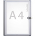 Maul Schaukasten MAULextraslim Verwendung für Papierformat: 1 x DIN A4 Innenbereich 6820108 Aluminium Silber 1St.