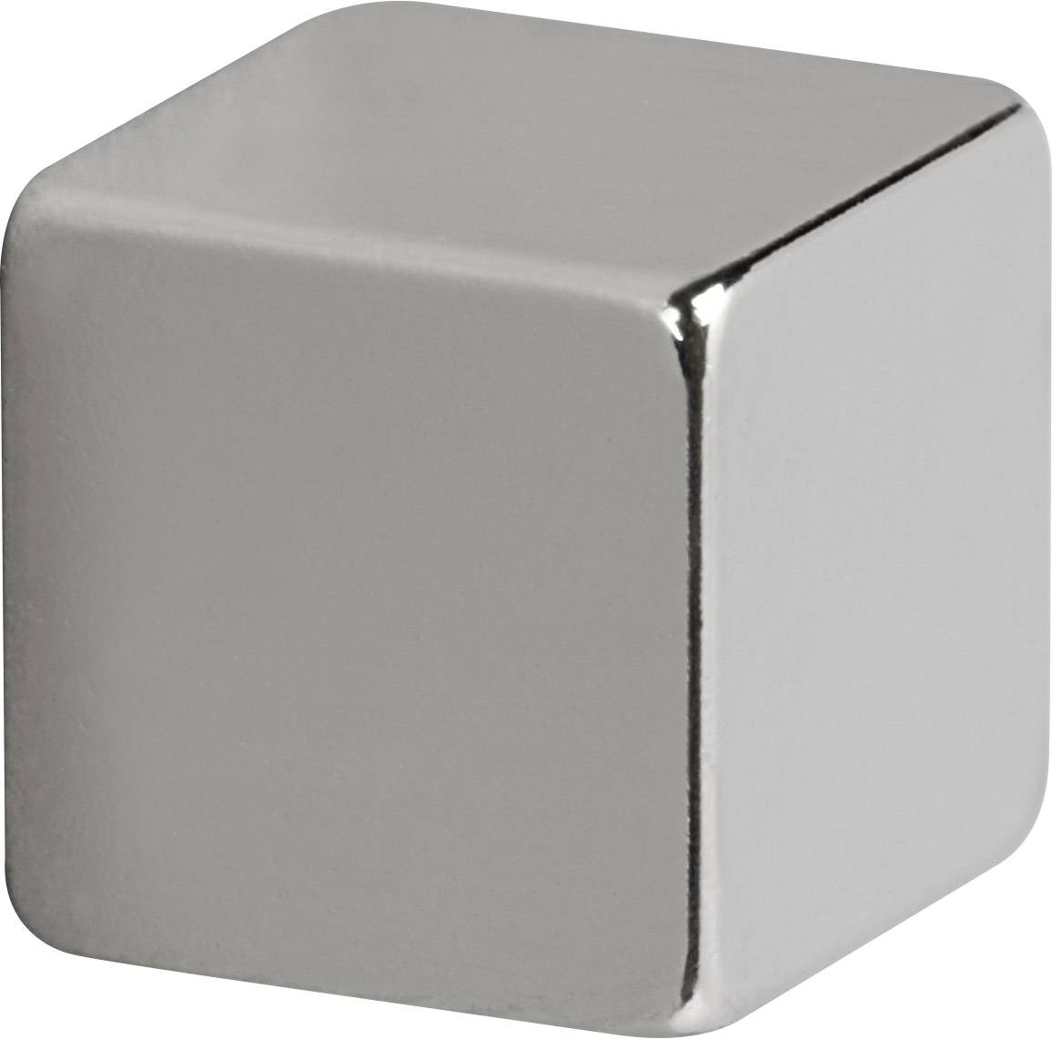 Maul Neodym Magnet (B x H x T) 10 x 10 x 10mm Würfel Silber 4 St. 6169296