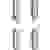 Maul Aimant Néodyme (l x H x P) 15 x 4 x 4 mm rectangulaire, barre argent 4 pc(s) 6169096