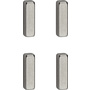Maul Neodym Magnet (B x H x T) 15 x 4 x 4mm rechteckig, Stab Silber 4 St. 6169096