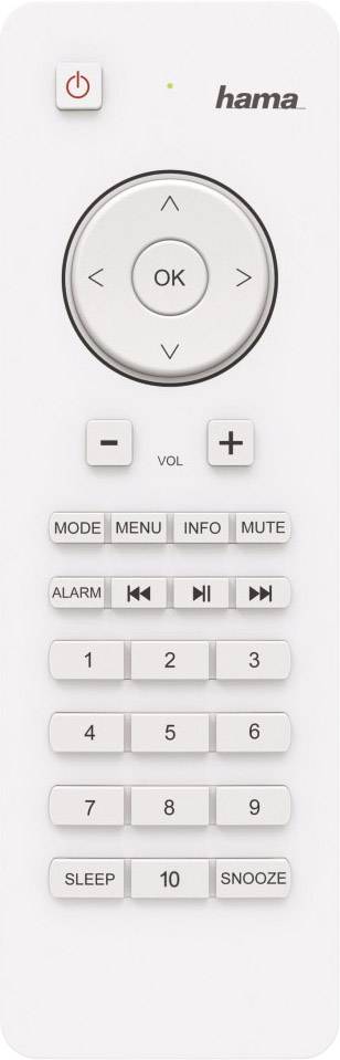 Hama IR111 Internet Tischradio Internet AUX, Internetradio, USB  Spotify Weiß