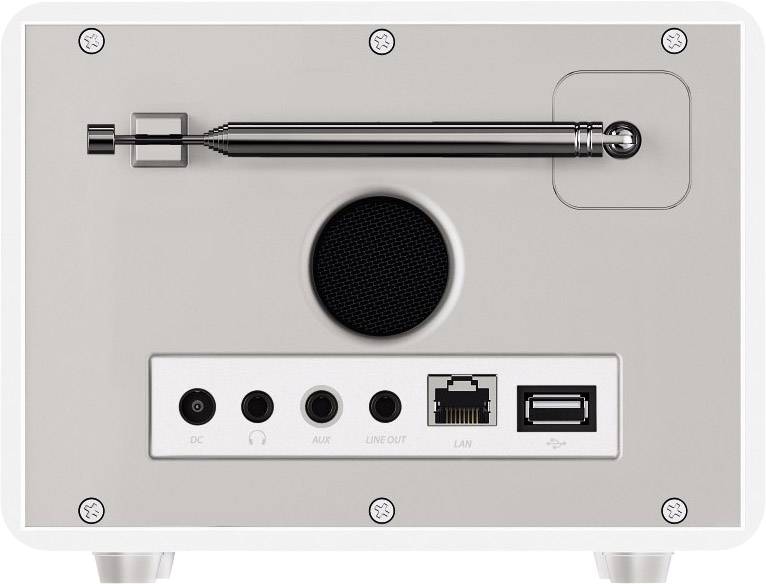 Hama IR111 Internet Tischradio Internet AUX, Internetradio, USB  Spotify Weiß