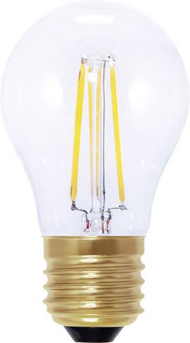 LED EEK A+ (A++ - E) E27 Glühlampenform 3.5W = 20W Warmweiß (Ø x L) 47mm x 88mm Filament,; Energieeffizienzklasse: A+
