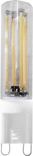 LED EEK A+ (A++ - E) G9 Stiftsockel 2.7W = 20W Warmweiß (Ø x L) 14mm x 68mm Filament, dimmb; Energieeffizienzklasse: A+