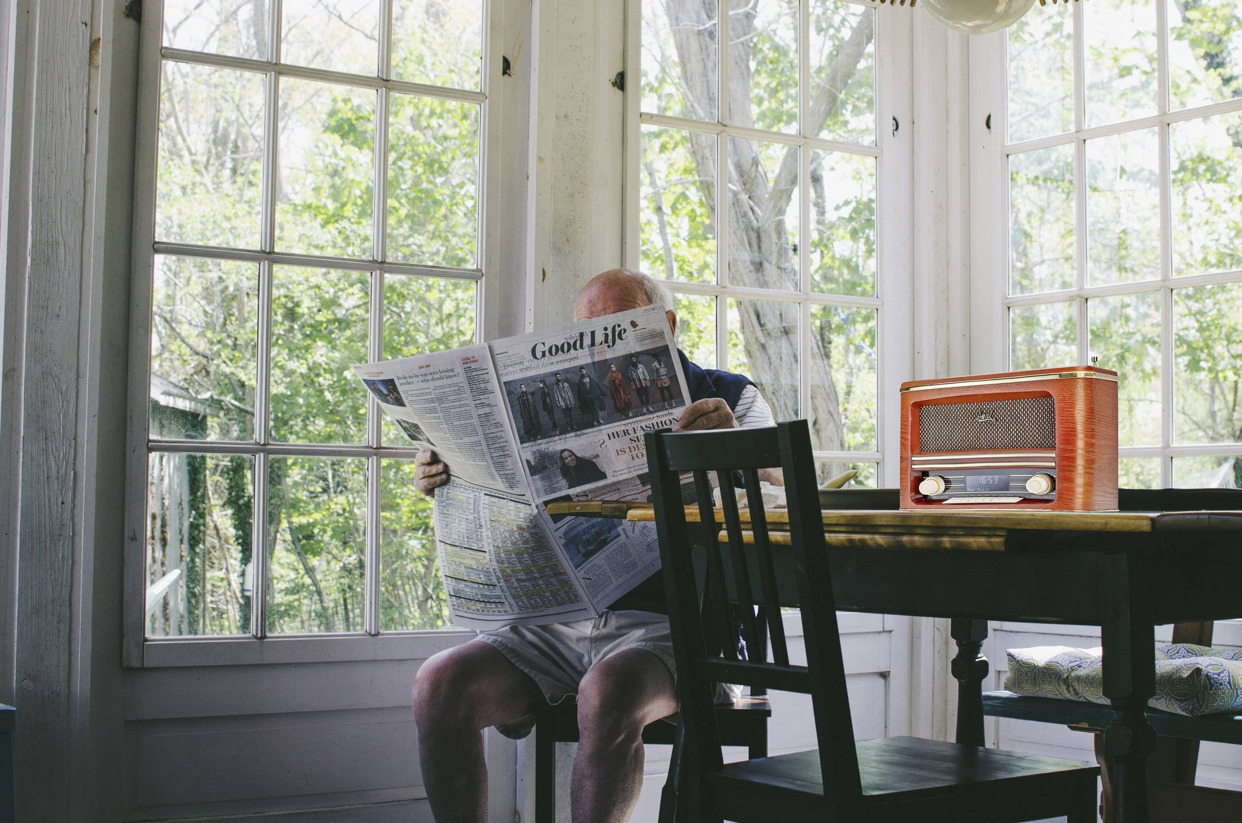 Dual NR 1 DAB Nostalgie Radio Tischradio DAB+, UKW Holz