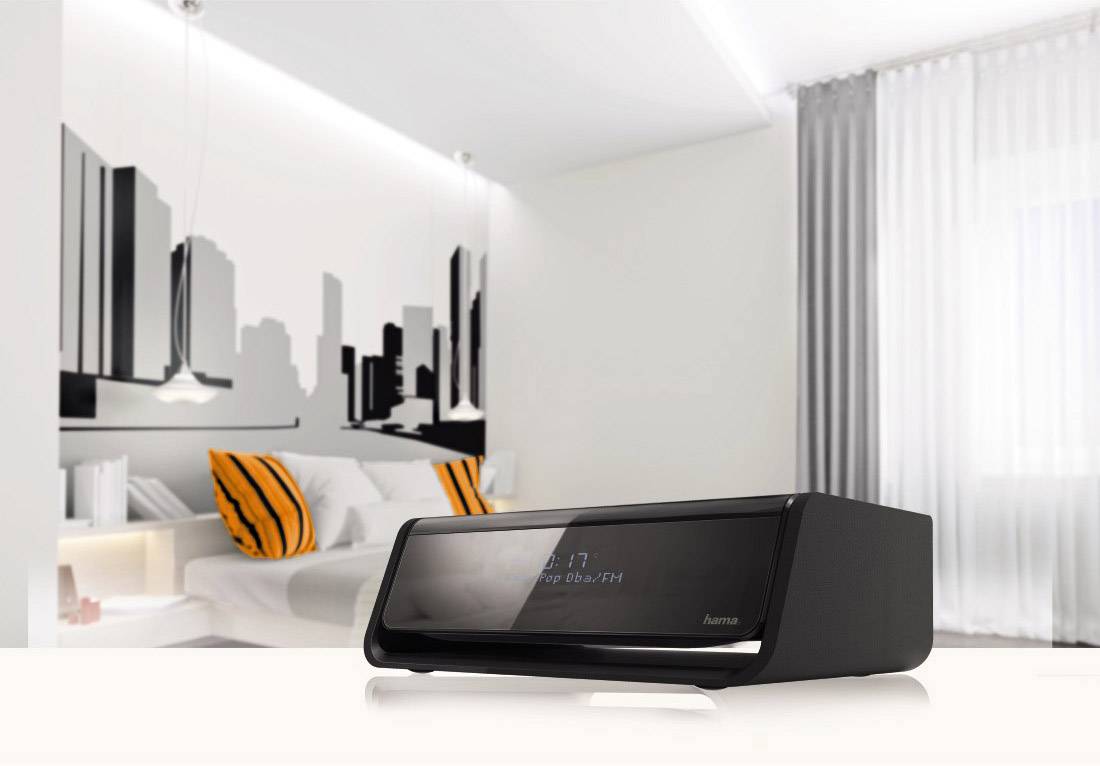 Hama DR30 Radiowecker DAB+, UKW Schwarz