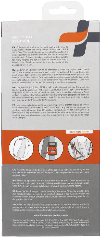 LifeHammer 19161 SAFETY BELT SOLUTION Sicherheitsgurtführung Kinder, Erwachsene 1 St.