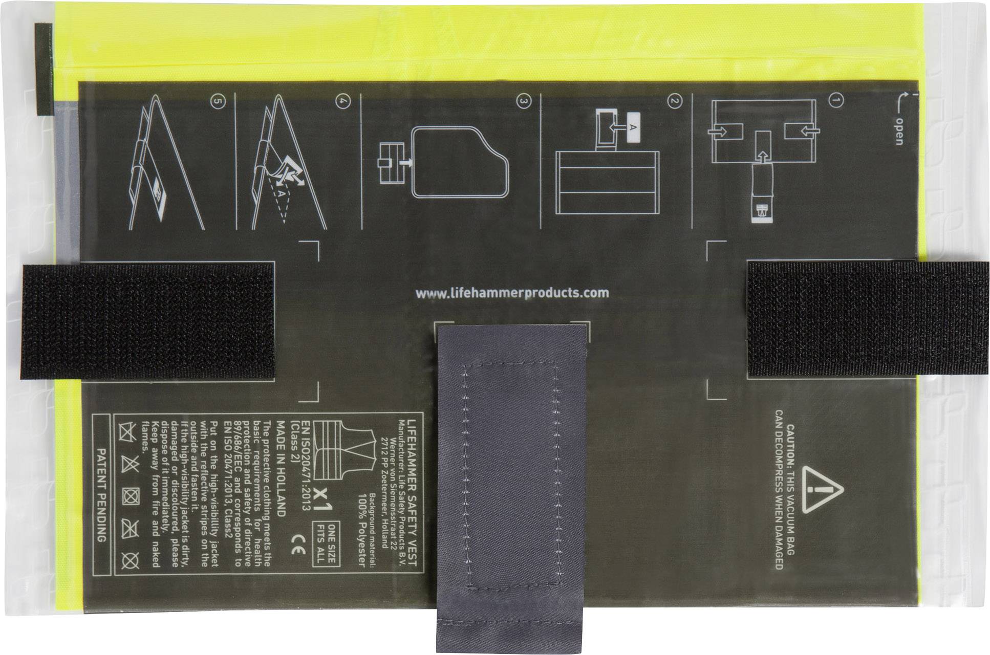 LifeHammer 10474 SAFETY VEST ULTRA Warnweste Erwachsene EN 20471 ISO 20471 4St.