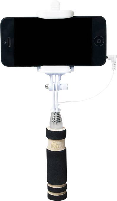 LogiLink BT0036 Selfie Stick 8.7 cm Schwarz, Chrom inkl. Tasche