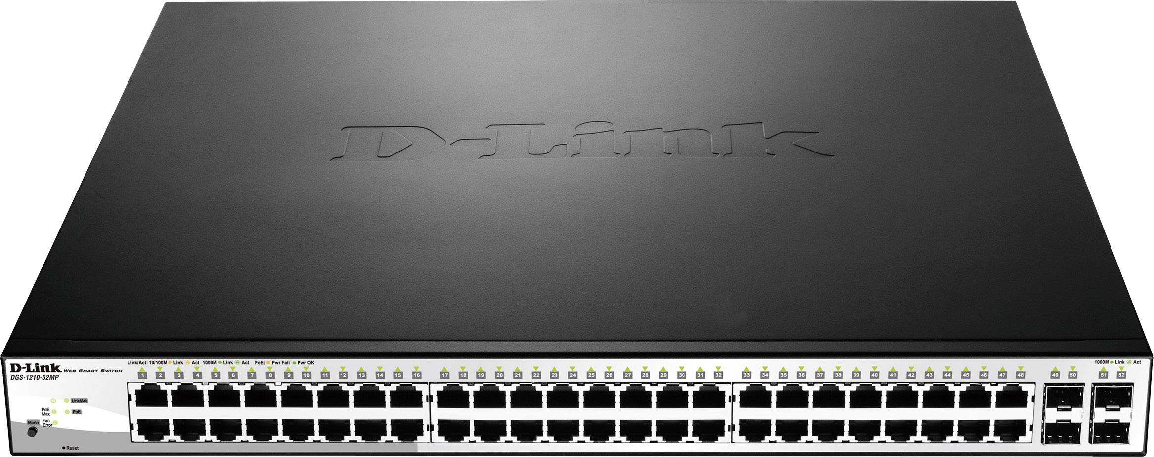 D-Link DGS-1210-52MP Netzwerk Switch DGS-1210-52MP 52 Port 1 GBit/s