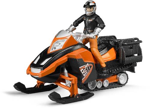 Bruder Einsatzfahrzeug Modell Snowmobil mit Fahrer Fertigmodell Spezialfahrzeug Modell